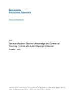 General education teacher's knowledge and confidence teaching children with autism/asperger's disorder